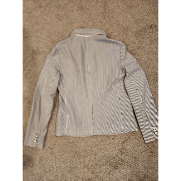 Kids Gap Blue White Stripe Academy Blazer Size 6 - Picture 3 of 6